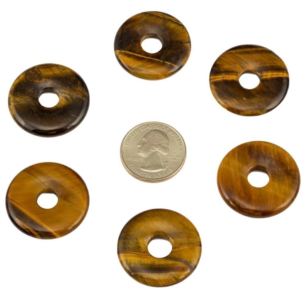Golden Tiger’s Eye and Lucky Coin Necklace | Handmade - Picture 6 of 6